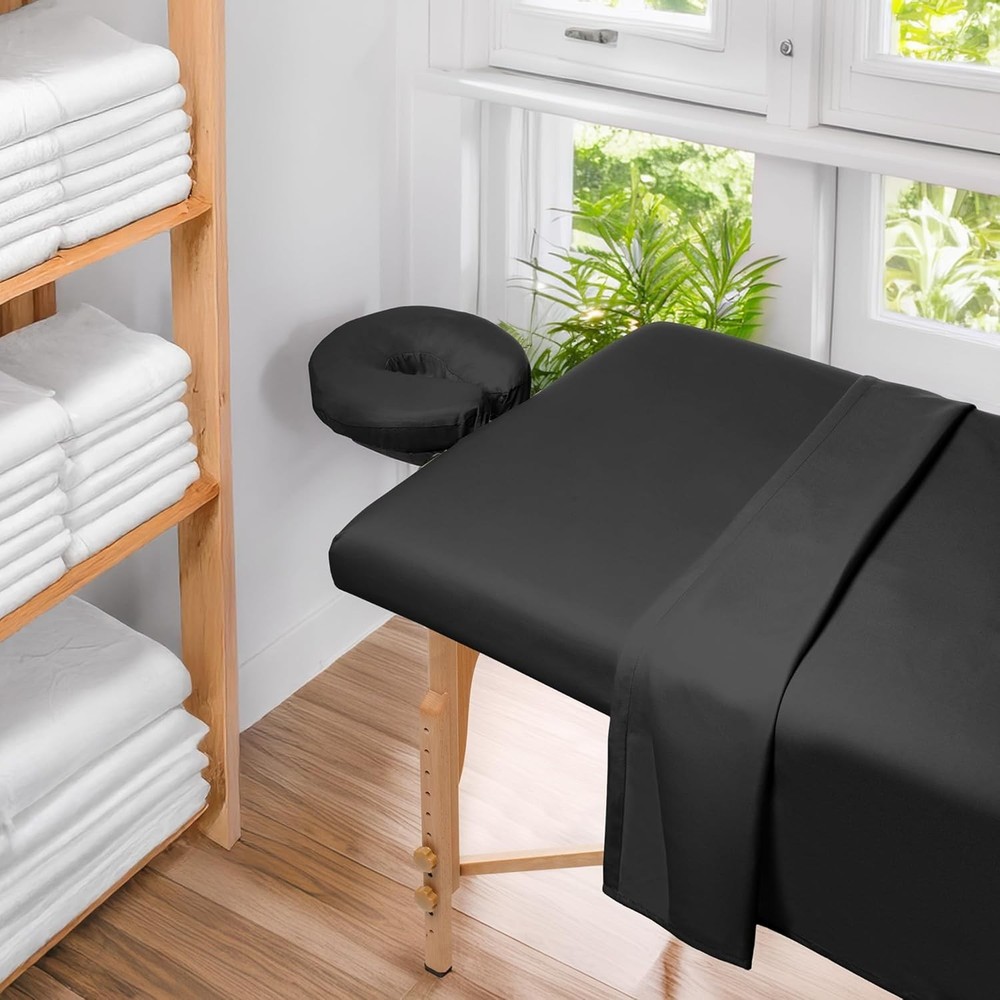 Complete Microfiber Massage Sheet Set - Fits All Tables, Easy Care & Durable