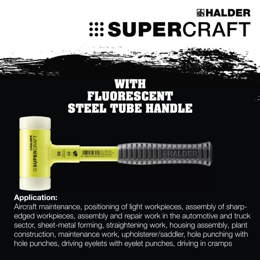 Halder SUPERCRAFT - Neon Yellow Soft-Face Mallet