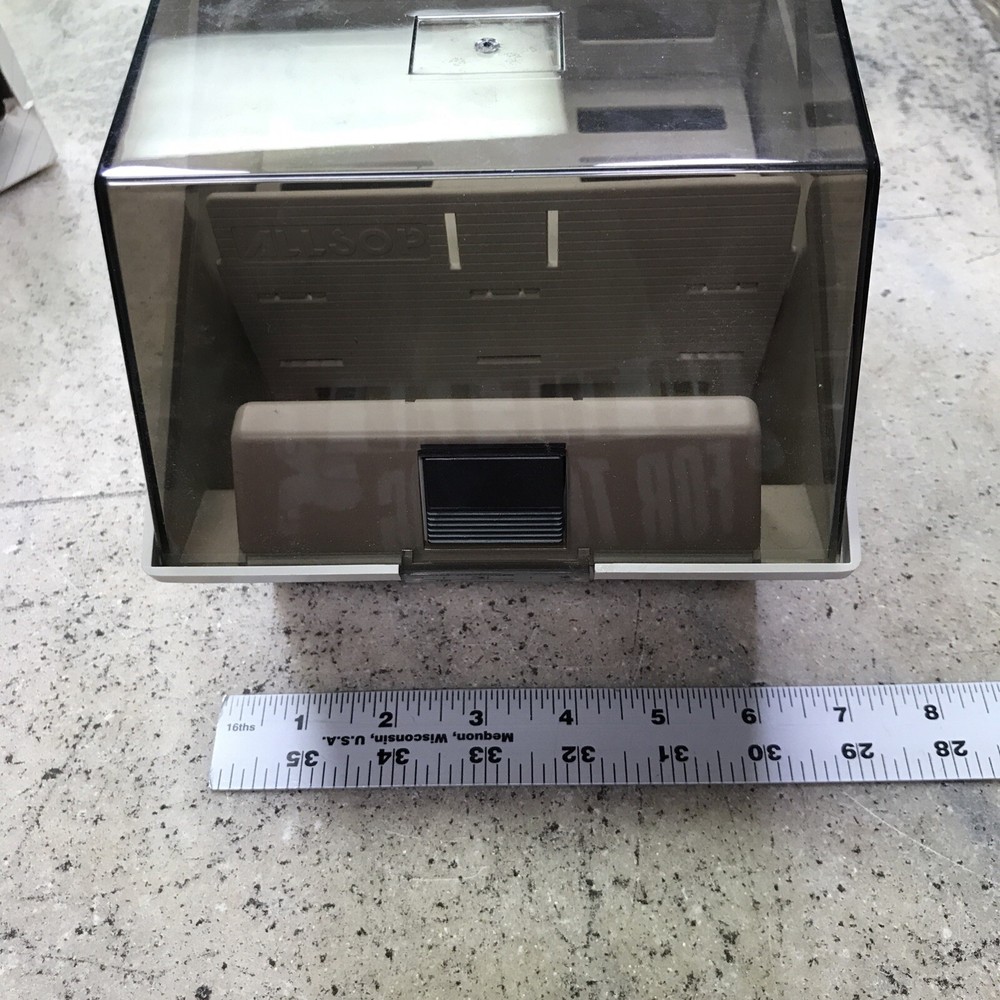 Vintage ALLSOP Multi-Media Floppy Disk CD Storage Container Removable Dividers