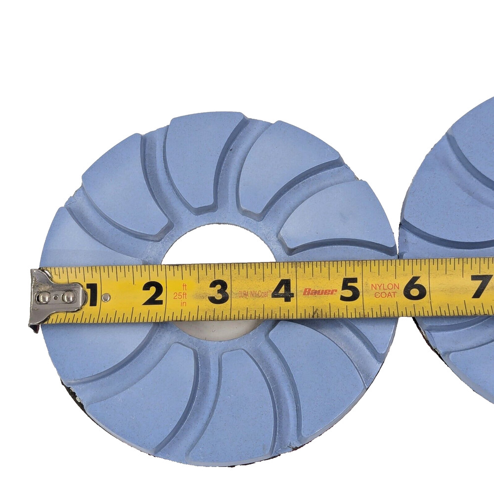 2 Pack 100 Grit Granite/Marble Dry Polishing Disc Hook & Loop Wheel Tool