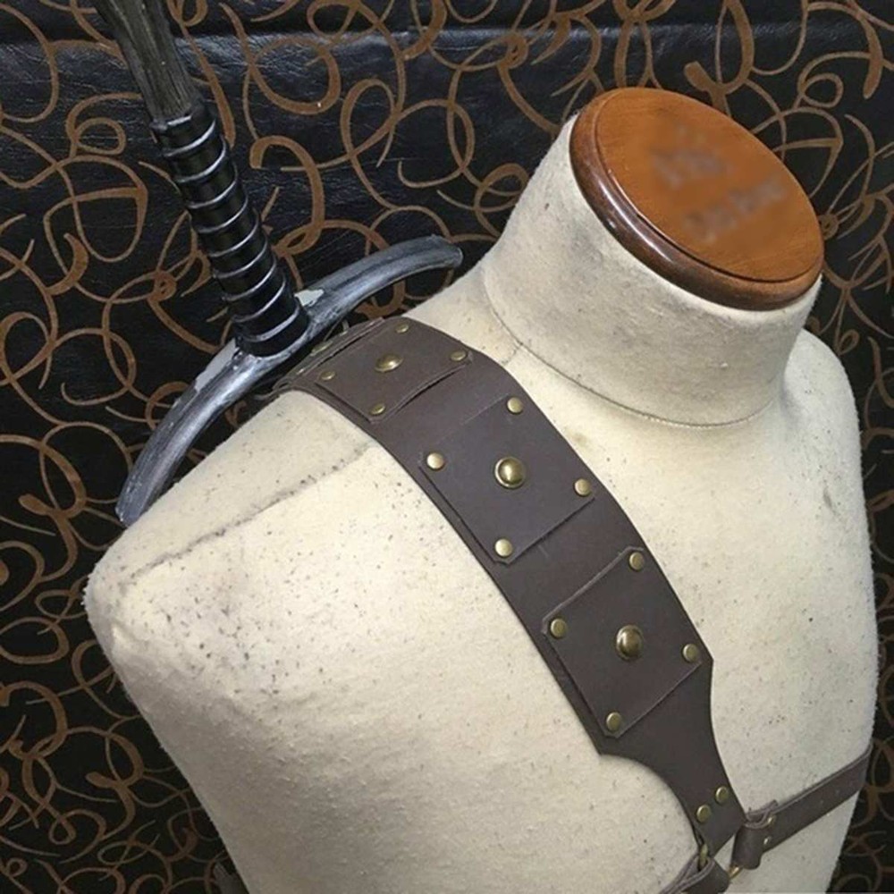 Medieval Men Sword Holder Shoulder Back Sheath Scabbard Warrior Single Shoulder
