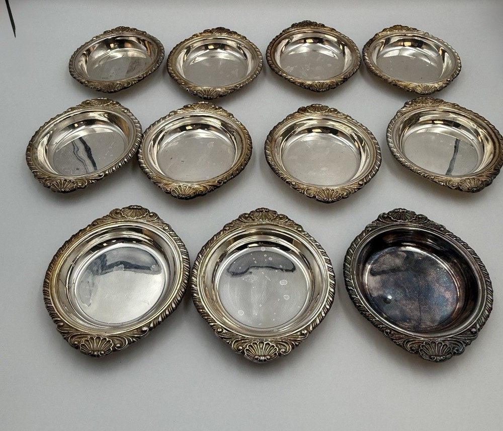 11 Vintage Coronet E.P. Copper Plated Coasters