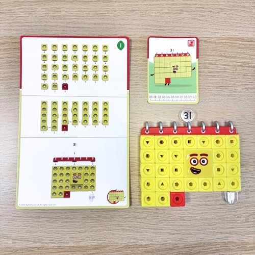 Numberblocks MathLink Cubes Activity Set 31-40 - Early Math Skills & Counting To