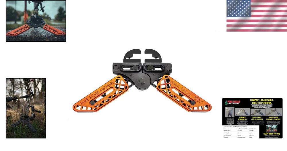 Universal Kwik Stand Bow Support - Lightweight and Adjustable for Archers