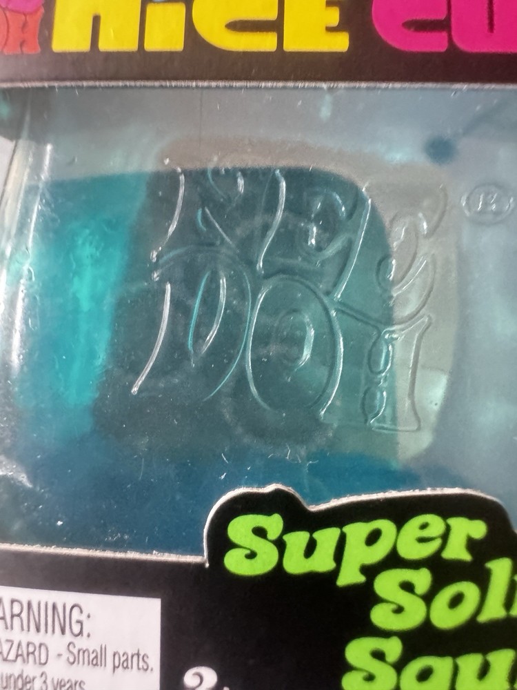 New Nee Doh Nice Cube Blue Super Solid Squish