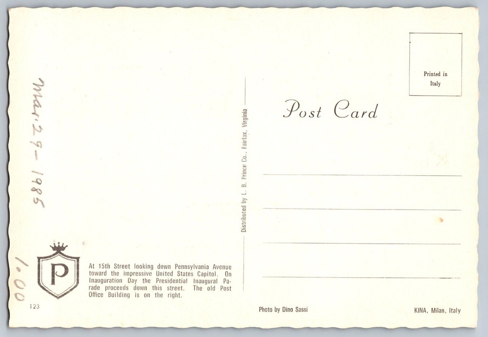 #2114 Flag Over Capitol FDC Maxi Card