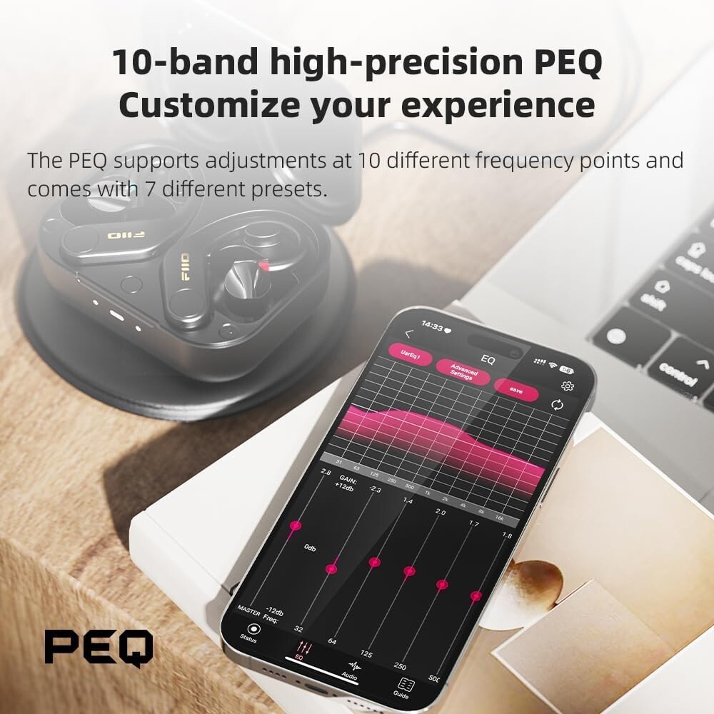 FiiO UTWS5 2025 True Wireless Bluetooth Earbuds Hook ( MMCX VERSION)