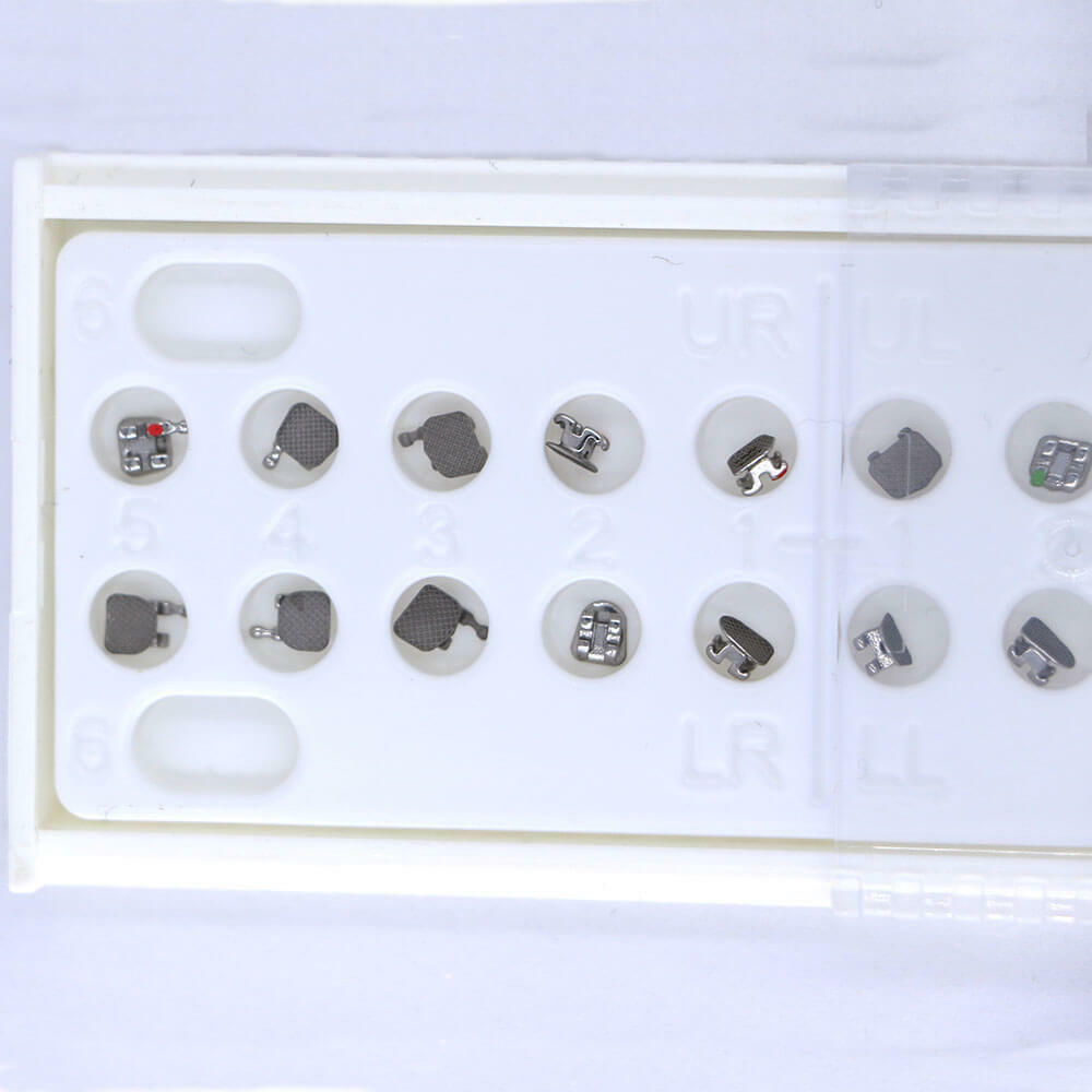 10 Kits Bondable Vertical Ortho Brackets, Roth 0.022, 3 Hooks