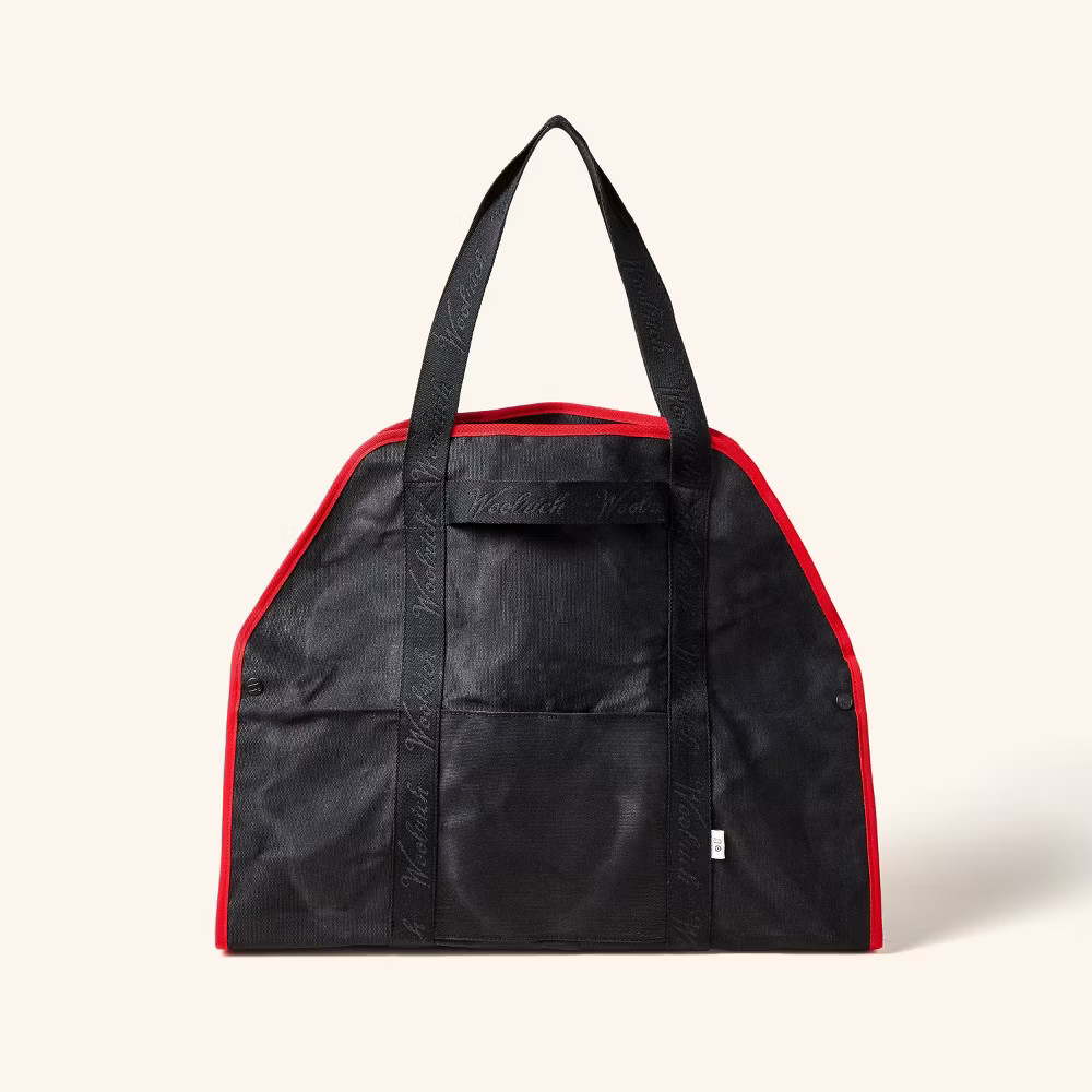 Waxed Canvas Log Carrier Black/Red - Woolrich