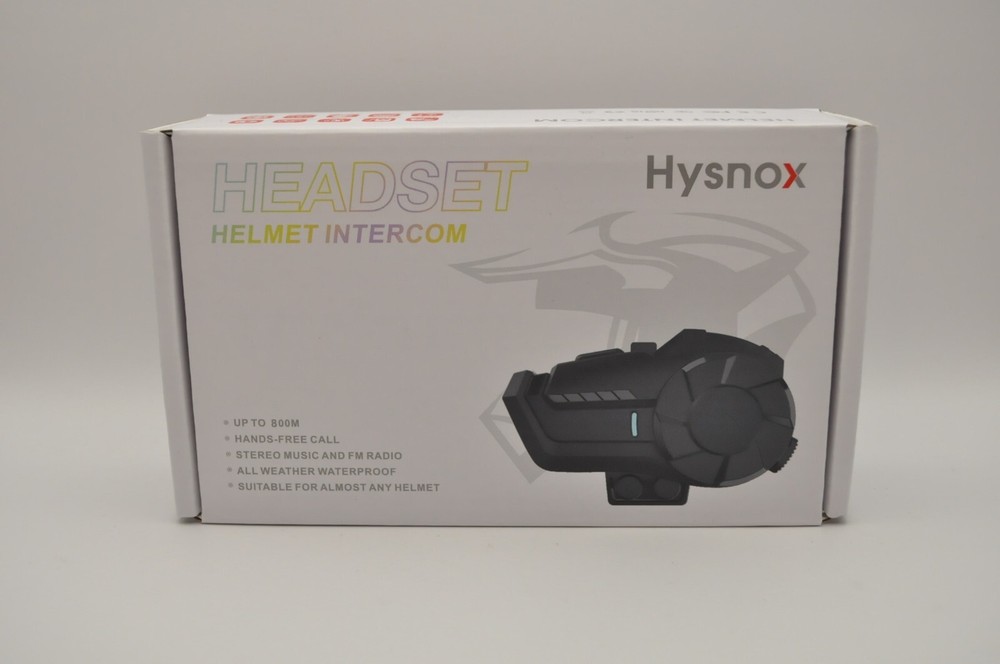 Hysnox HY-1001-05 Single-Pack Bluetooth Helmet Intercom (2-Riders)
