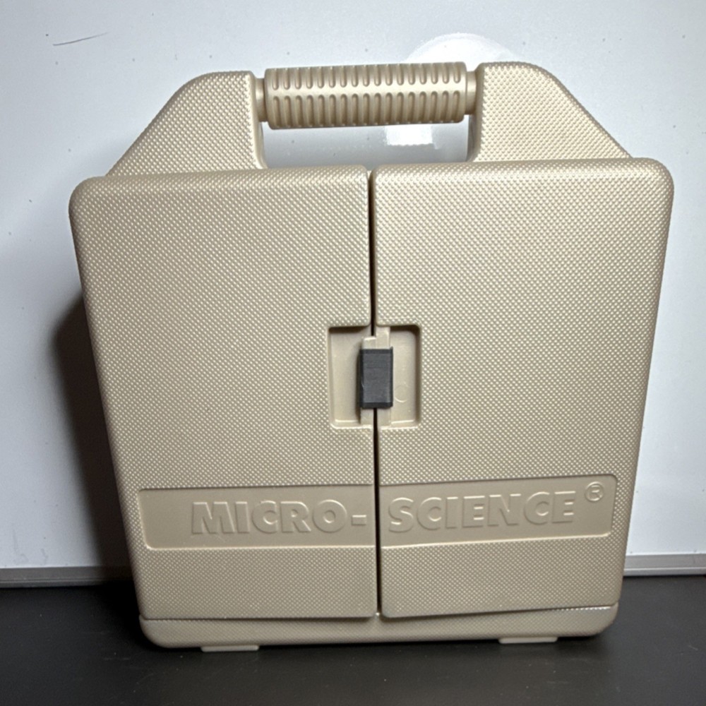 Micro-Science Complete Microscope Set with Accessories, Slides, Chemicals & Case