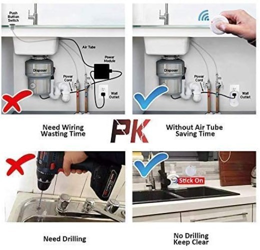 Remote Control Wireless Switch for Garbage Disposal & Appliances, 100ft Range