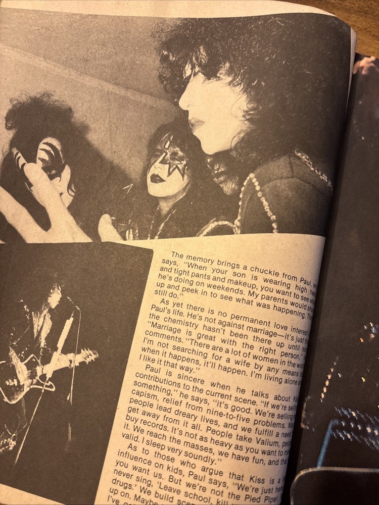 Teen Favorites presents KISS And Others - No. 1, 1988, Centerfold poster intact