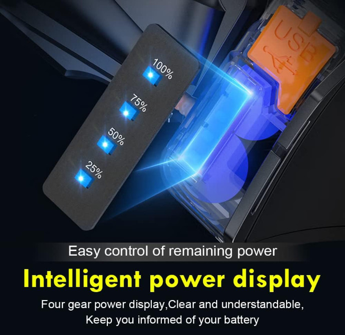 Linterna frontal LED potente sensor movimiento impermeable duradera recargable e