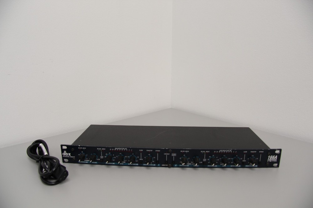 DBX 166A 2 Channel Audio Compressor/Limiter Fully Tested
