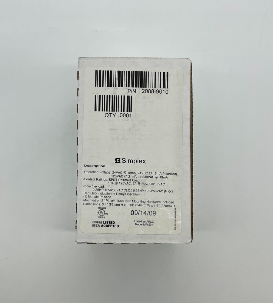 Simplex 2088-9010 - Same Day Shipping (SEALED)