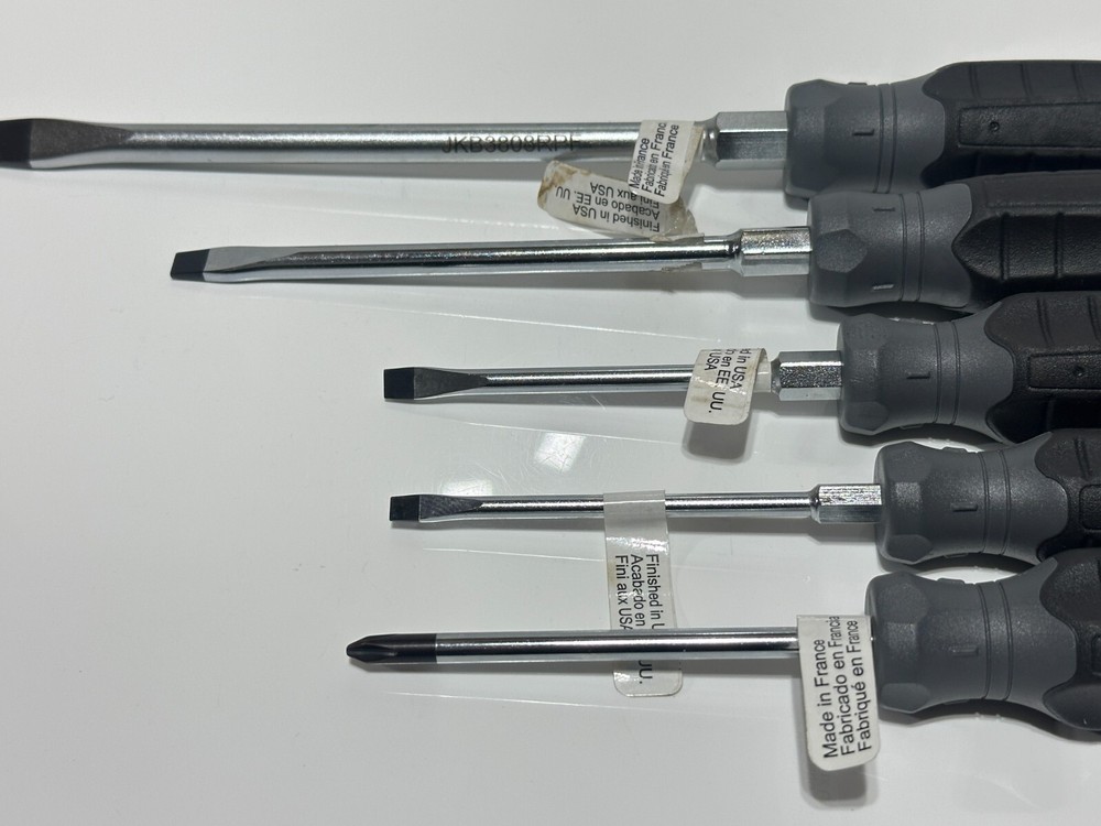 NEW Proto Tools 5pc Phillips & Flat Slotted Screwdriver Set w/ Comfort Handle