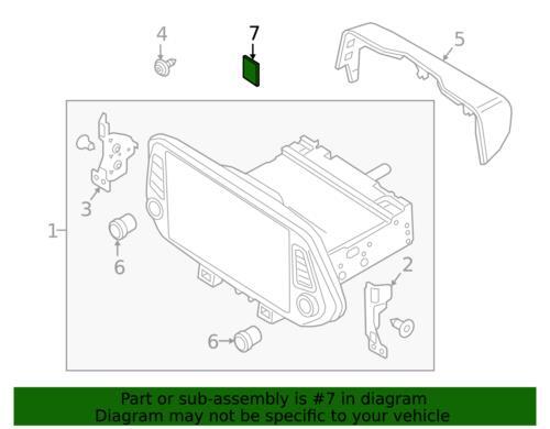 Genuine Hyundai Memory Card 96554-D3143