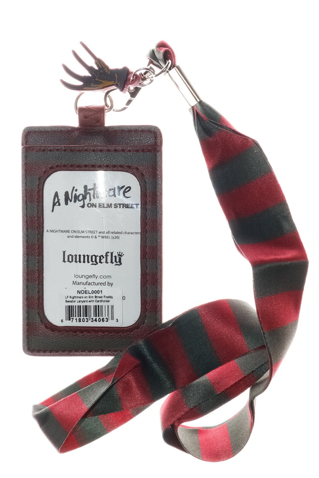 Loungefly A Nightmare On Elm Street Freddy Krueger Lanyard with Cardholder