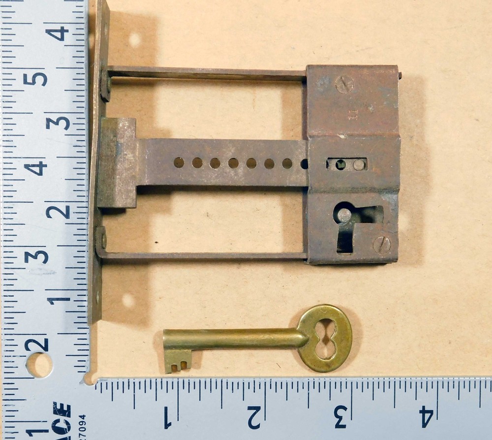 Unique adjustable selvage antique cabinet locks with key