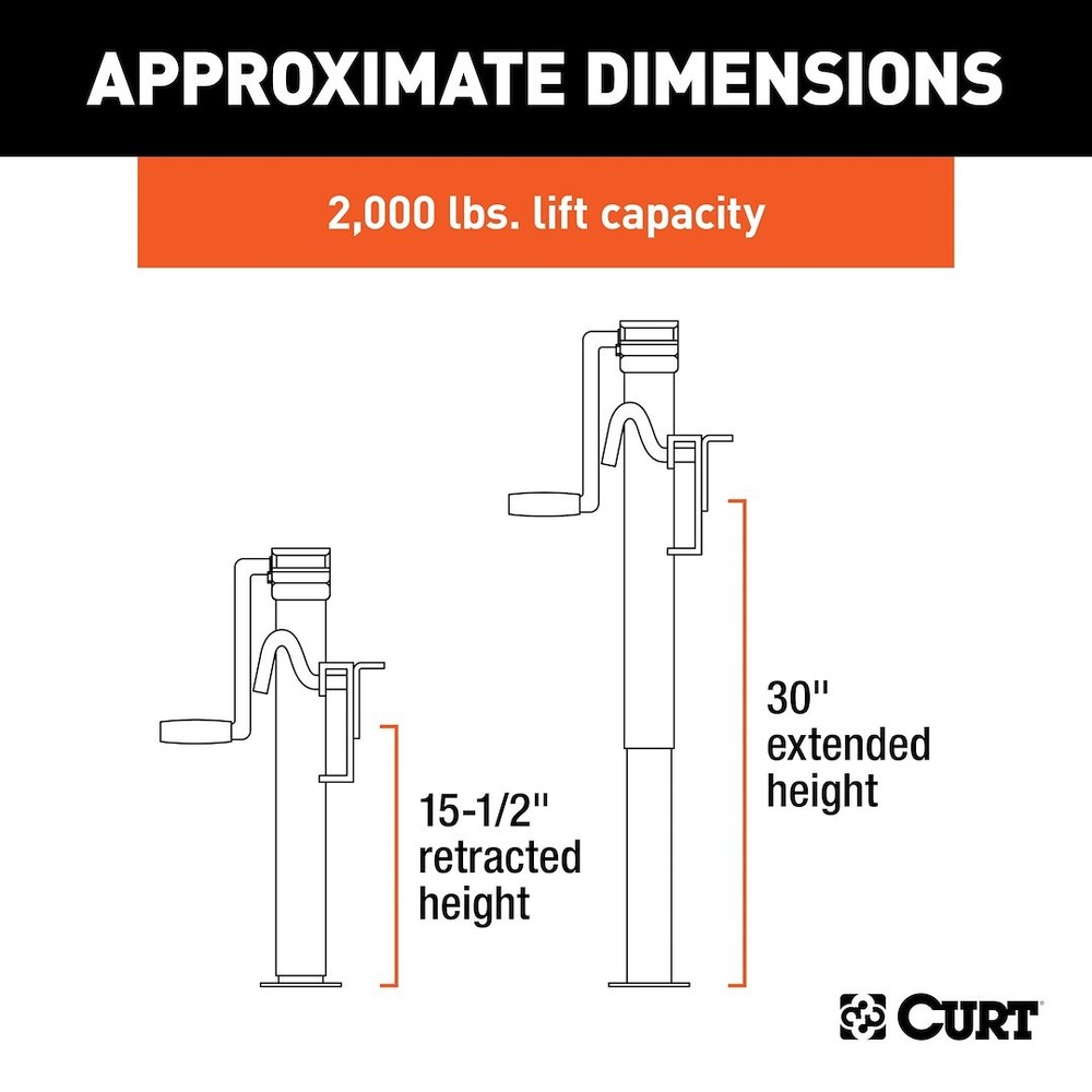 CURT 28306 TRAILER JACKS