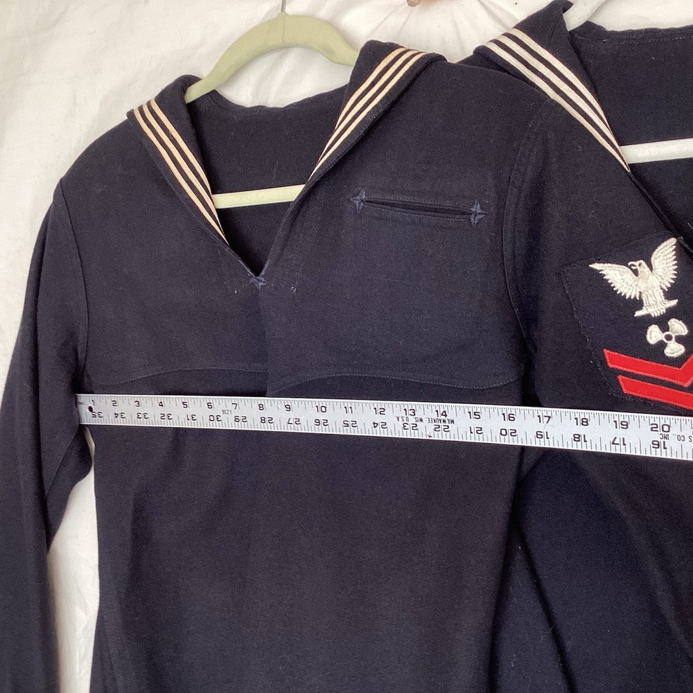 2 USN Navy Wool Cracker Jacker Uniforms 1st Class Engineering Aide & Machinists
