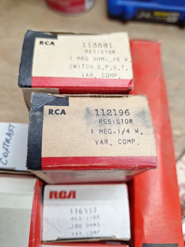 NOS Potentiometer Lot Mostly RCA