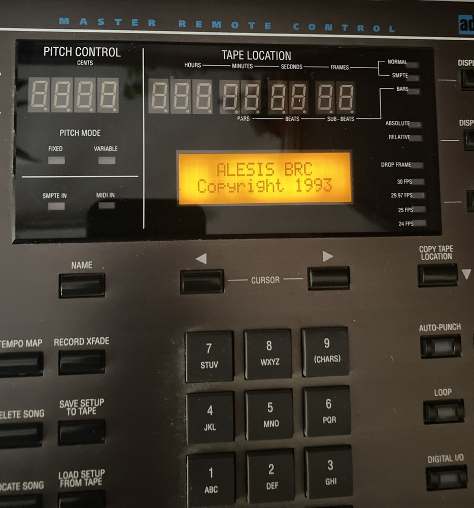 Alesis ADAT BRC Master Remote Control Panel