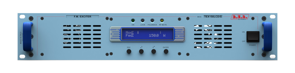 Broadcast RVR TEX 150 LCD 150w FM Transmitter with Encoder Stereo - 88 108 Mhz