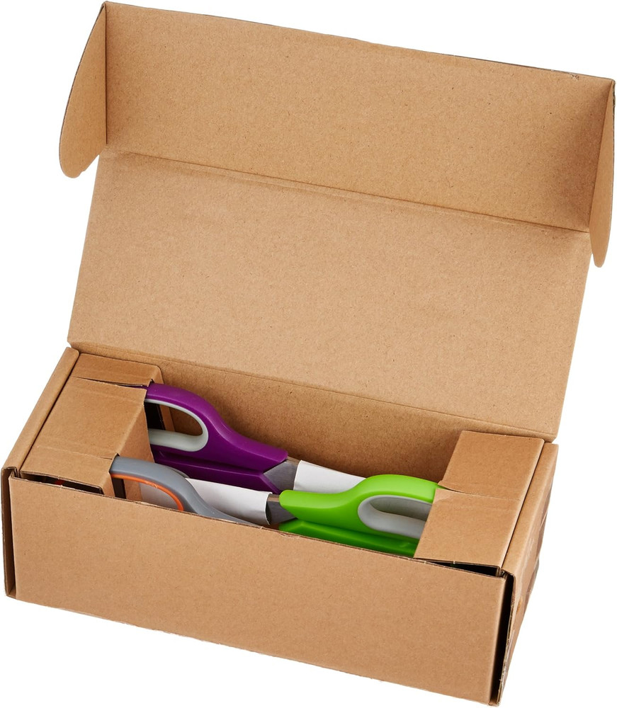 Amazon Basics Multipurpose Stainless Steel Scissors for Office, Crafts, Right/Le