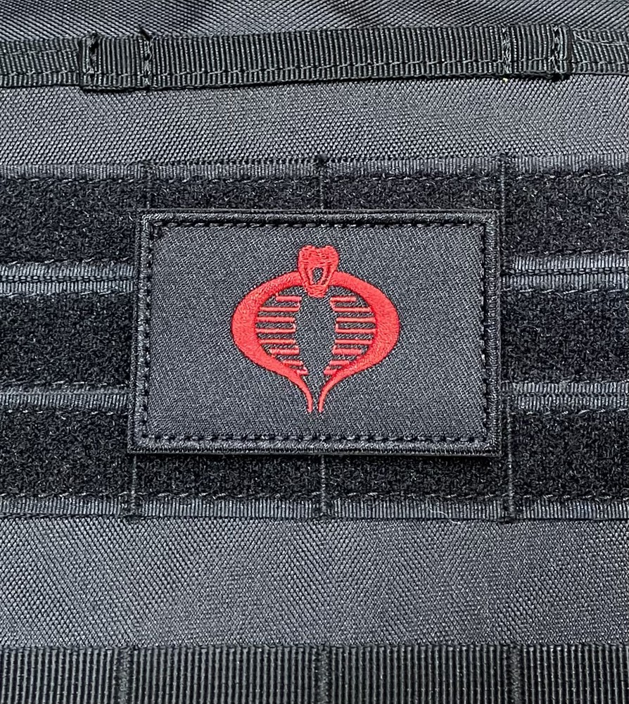 GI JOE COBRA Commander Hasbro Tactical Morale Patch Hook Loop