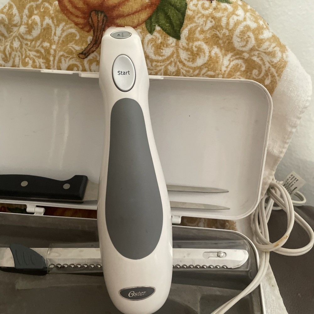 Oster Electric Knife & fork with Case Tested & Working