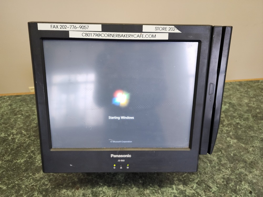 Panasonic JS-960 POS Model JS-960WP 15" Workstation w/ Card Reader