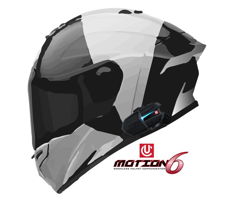 UCLEAR Motion 6 Single Bluetooth Helmet Communicator 180508