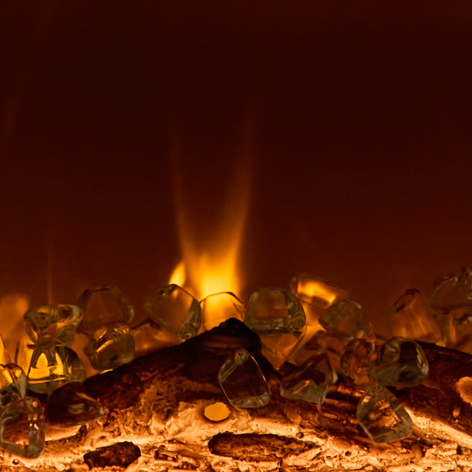 Uimoso 50-Inch Electric Fireplace Three-Sided Glass Wall-Mount & Recessed 1500W