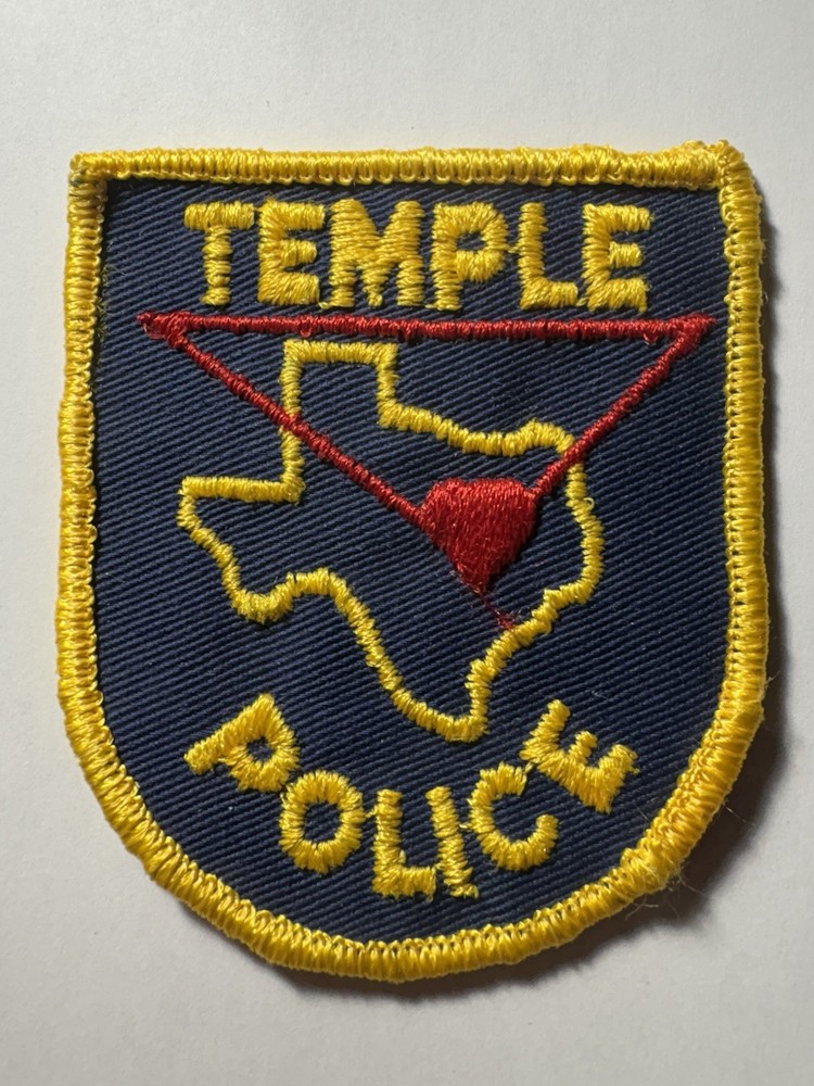 Temple Texas Police Patch ~ Obsolete