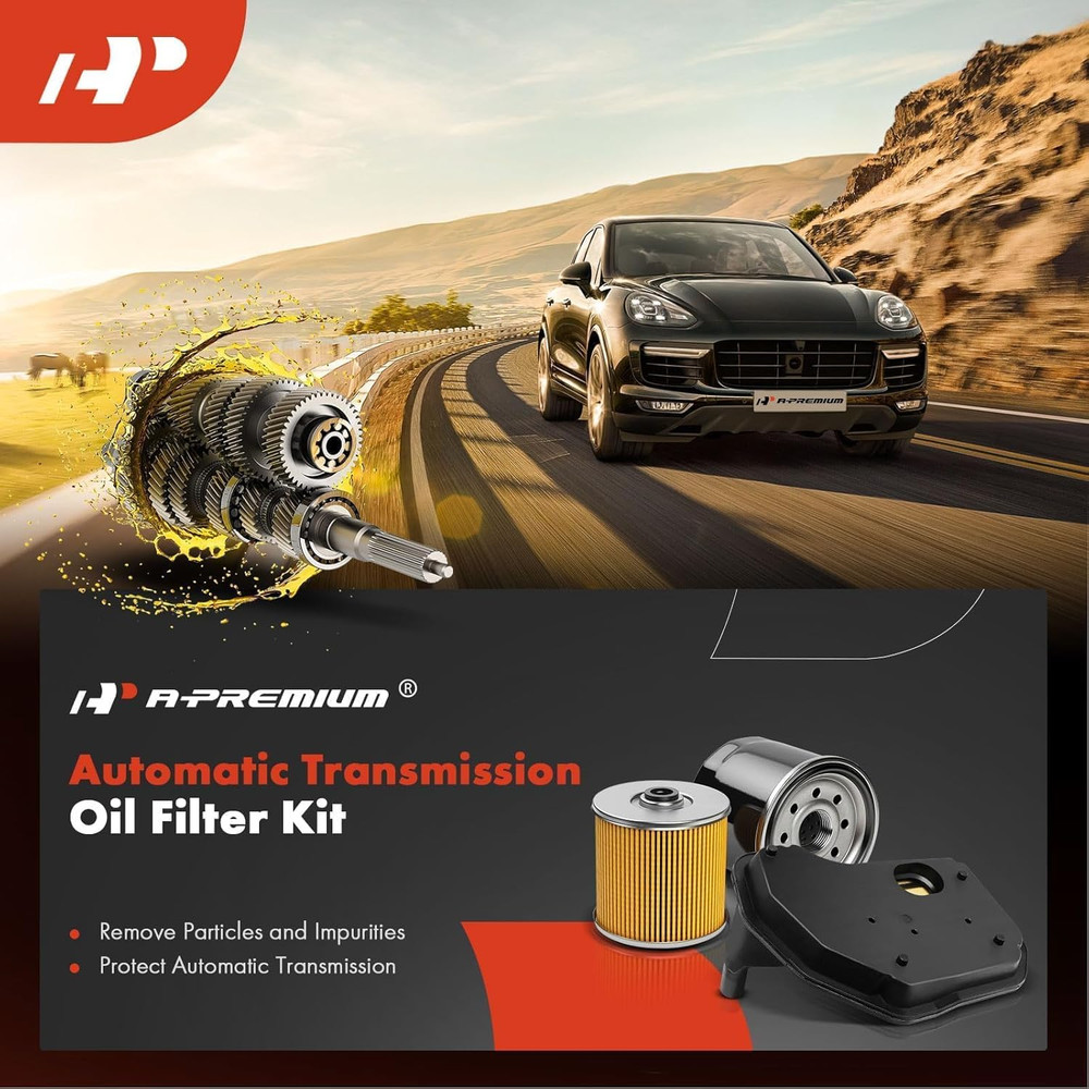 Automatic Transmission Fluid Filter with Pan Gasket, Compatible with Ford & Inte