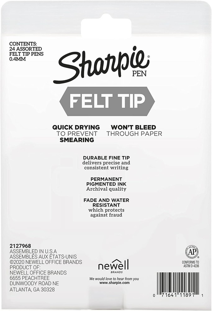 Sharpie Felt Tip Pens-