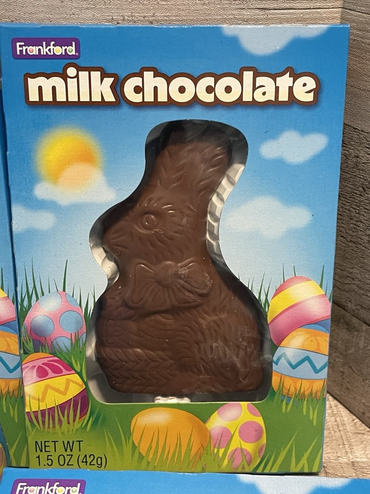 10 Frankford Easter Bunny Rabbit Milk Chocolate Solid BB 12/28