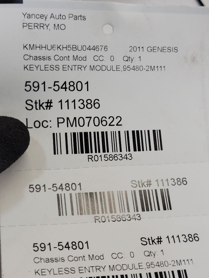 Ignition Control Module fits 2011 Hyundai Genesis Theft-Locking keyless ig