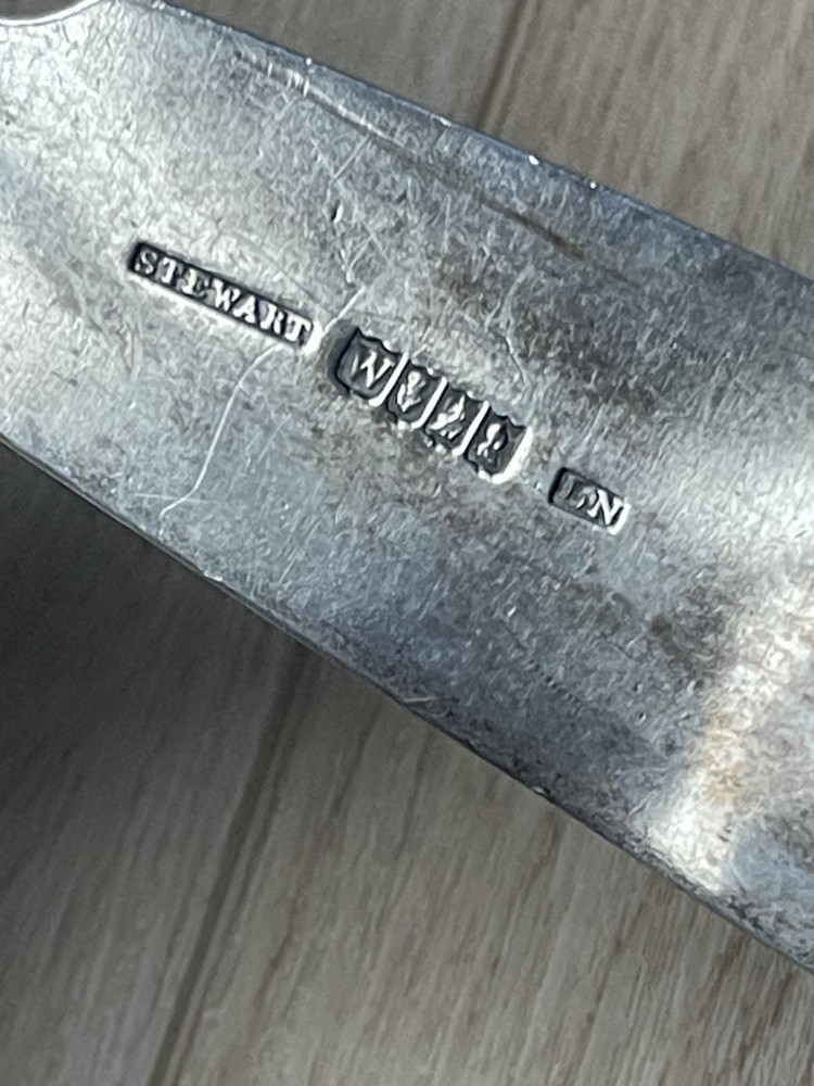 Irish Silver Lawerence Nowlan hash or stuffing spoon