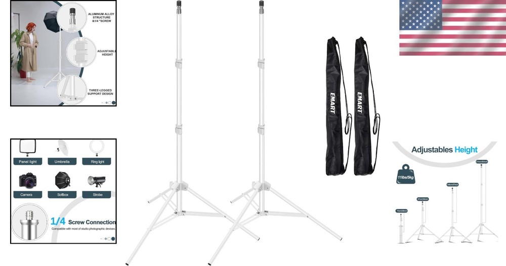 Photography Tripod Set with Carry Case