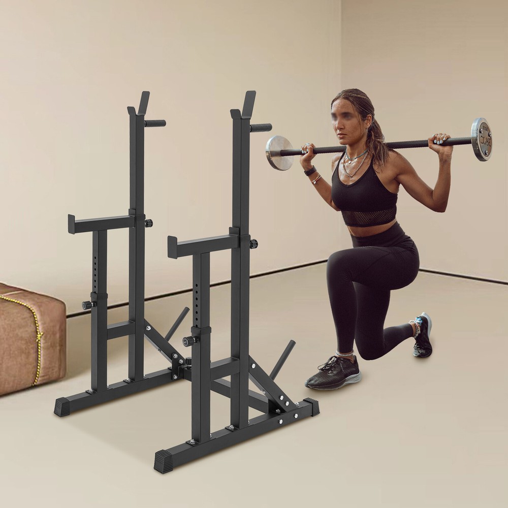Barbell Rack Adjustable Barbell Weight Stand Multi-function Rack Home Gym