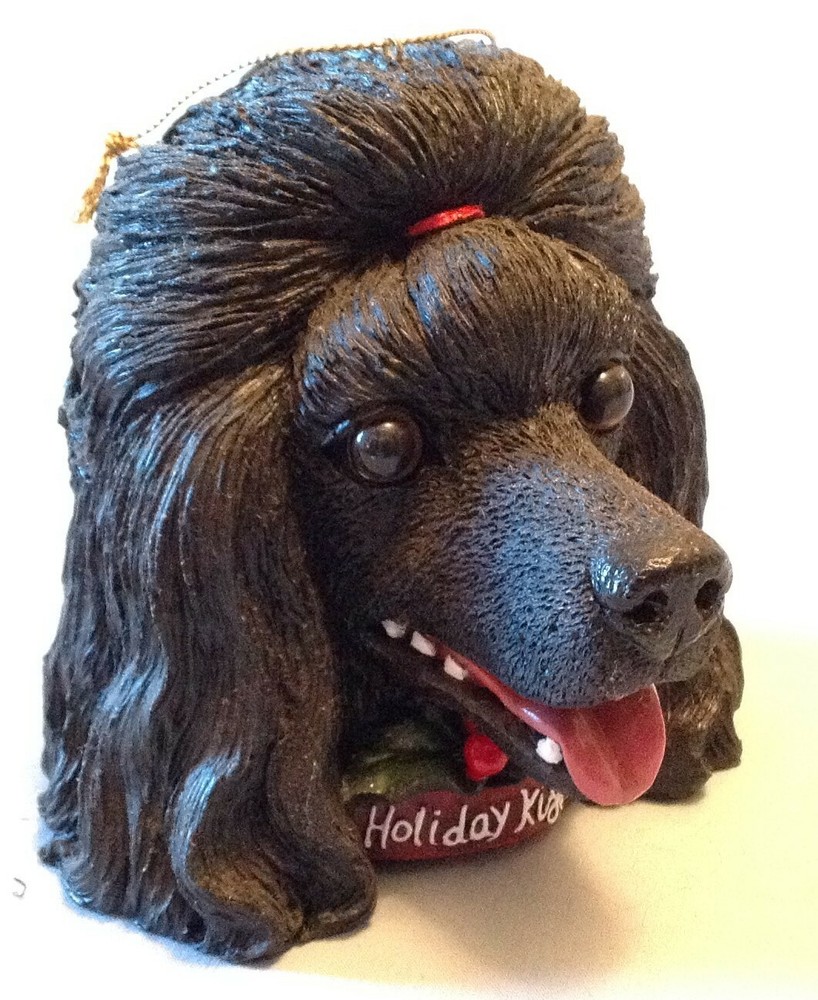 Poodle head X-mas ornament