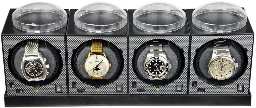 Boxy Brand Quad Brick Automatic Watch Winder System - Model: 4E4-Brilliant!