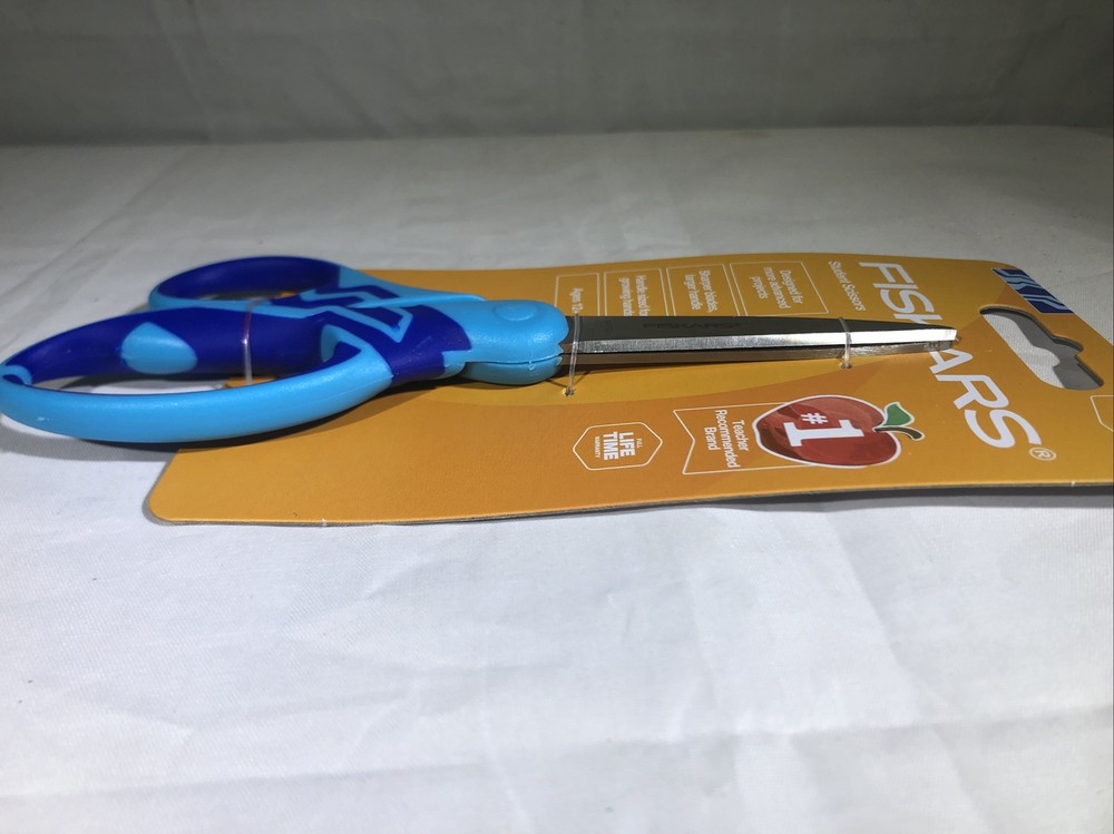 Fiskars Student Scissors - 7” Blue Small Sharp Craft Sewing School scrapbooking