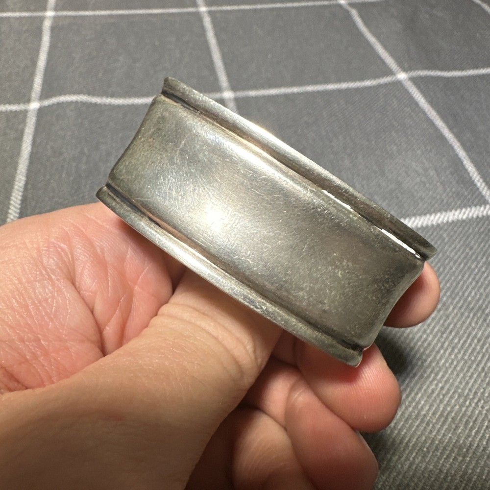 Antique Heavy 830 Silver Heavy Napkin Ring