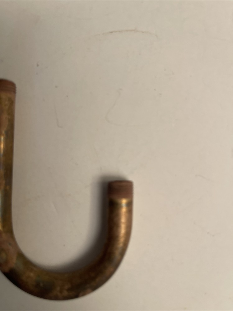 2 PCS -UNF SOLID BRASS 3 INCH LONG 1/8 IPS J Shape Arm With 3/16” Thread -