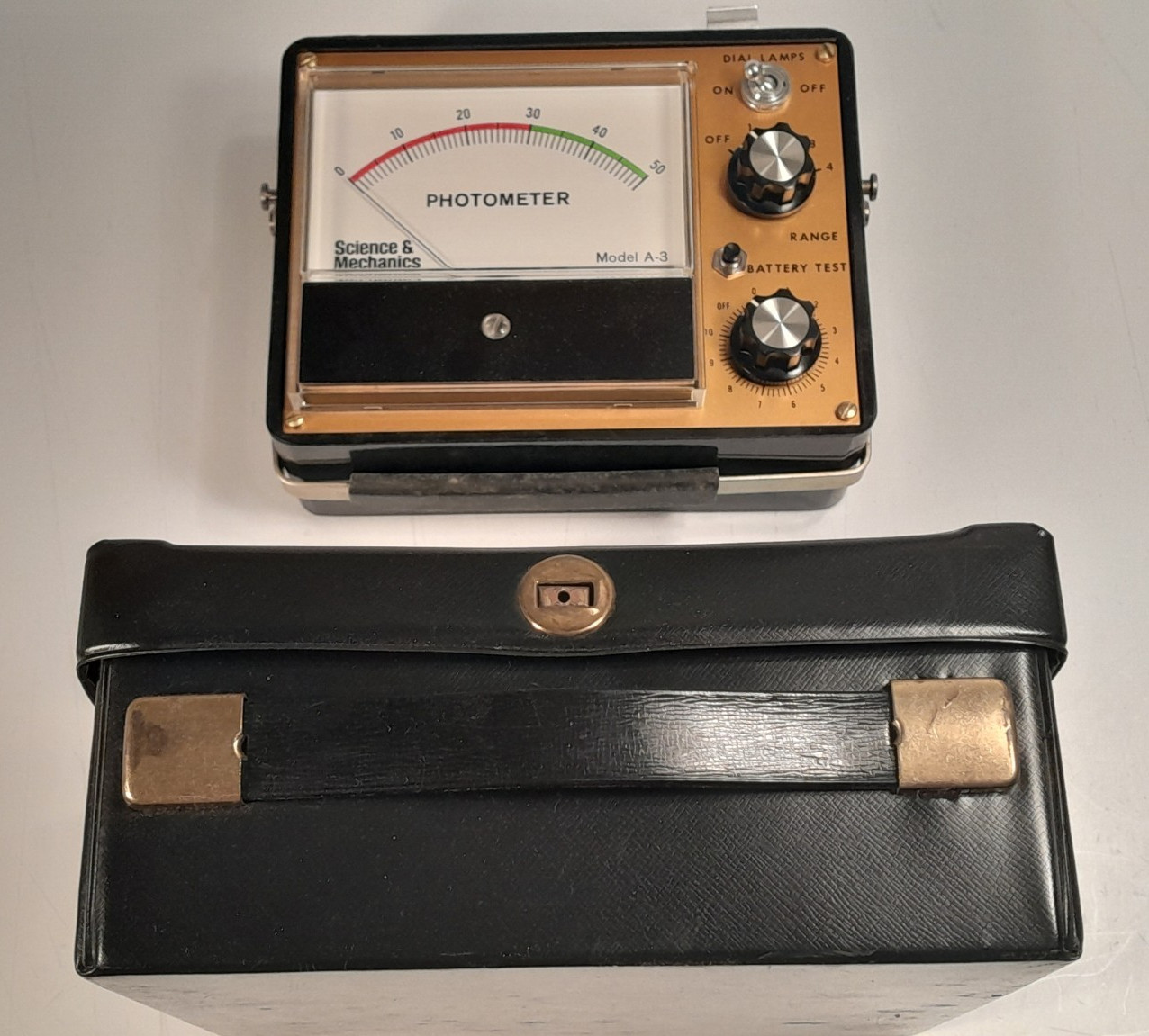 Vintage Science & Mechanics Photometer Model A-3 Analogic with Sensor Darkroom