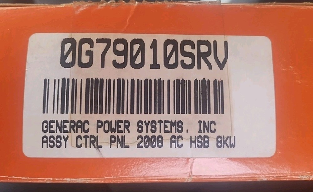 Generac 0G79010SRV AC HSB Control Panel 8KW
